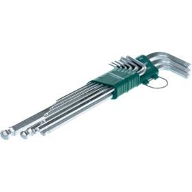 Набор торцевых шестигранных ключей с шаром 1/16"-3/8" 9 шт. Jonnesway X-TRA LONG H06SA209S (артикул 13938700) – фото 6