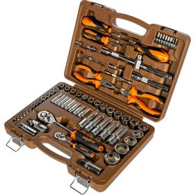 Универсальный набор торцевых головок Ombra OMT69S 4-32 мм 1/4" и 1/2"DR (артикул 13939376) – фото 1