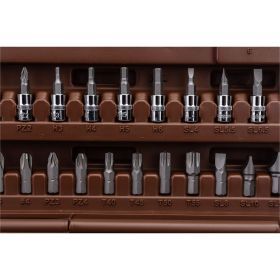 Набор инструмента для автомобиля с 12-гр. головками 1/2"DR и 1/4"DR, 94 предмета Ombra OMT94S12 (артикул 15087650) – фото 3