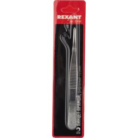 Пинцет 125мм (прямой, рифленый, блистер) REXANT 12-0360 (артикул 15736396) – фото 3