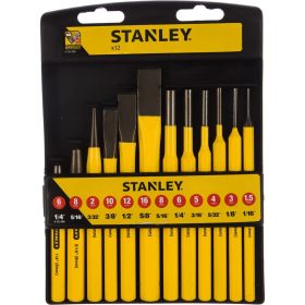 Набор слесарных бородков и зубил 12шт Stanley 4-18-299 (артикул 15404283) – фото 1