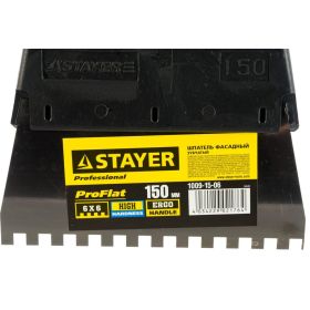 Зубчатый шпатель STAYER 1009-15-06 (артикул 13671687) – фото 3