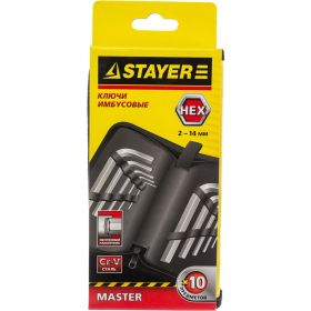 Набор имбусовых коротких ключей STAYER MASTER HEX 2-14мм 2740-H10_z01 (артикул 13697317) – фото 7