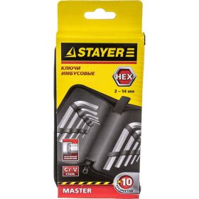 Набор имбусовых коротких ключей STAYER MASTER HEX 2-14мм 2740-H10_z01 (артикул 13697317) – фото 6