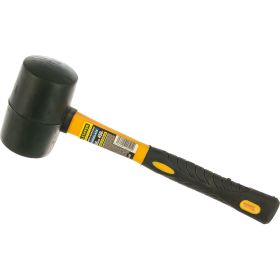Резиновая черная киянка с фибергласовой ручкой 450г STAYER PROFESSIONAL 2054-65 (артикул 15595629) – фото 3