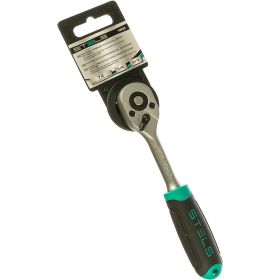 Ключ-трещотка 1/4", 72 зуба, с быстрым сбросом, CrV STELS 14025 (артикул 15569140) – фото 1