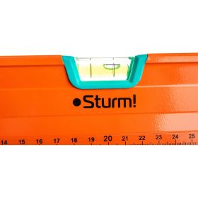 Антиударный магнитный уровень Sturm зеркало, 3 глазка, 400 мм 2015-05-400 (артикул 15455300) – фото 7