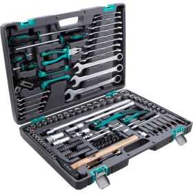 Набор инструмента 1/4", 1/2", CrV, S2, усиленный кейс, 119шт STELS 14112 (артикул 15568959) – фото 28