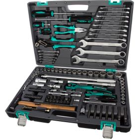 Набор инструмента 1/4", 1/2", CrV, S2, усиленный кейс, 119шт STELS 14112 (артикул 15568959) – фото 16