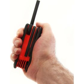 Набор складных шестигранных ключей в пластиковом держателе Vira 303144 (артикул 15543185) – фото 3