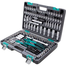 Набор инструмента 1/4", 3/8", 1/2", CrV, S2, усиленный кейс, 151шт STELS 14114 (артикул 15568961) – фото 7