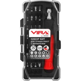 Набор бит для точных работ с держателем (30 предметов) VIRA 305081 (артикул 15592513) – фото 3
