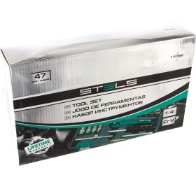 Набор инструмента 1/4", CrV, S2, усиленный кейс, 47шт STELS 14099 (артикул 15568894) – фото 7