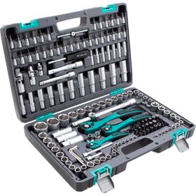 Набор инструмента 1/4", 3/8", 1/2", CrV, S2, усиленный кейс, 151шт STELS 14114 (артикул 15568961) – фото 22