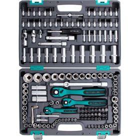 Набор инструмента 1/4", 3/8", 1/2", CrV, S2, усиленный кейс, 151шт STELS 14114 (артикул 15568961) – фото 21