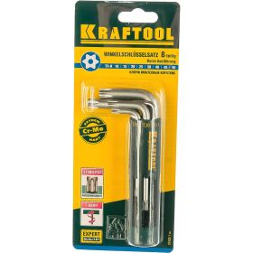 Шестигранные короткие ключи EXPERT 8 предметов Kraftool 27433-1_z01 (артикул 15103675) – фото 3