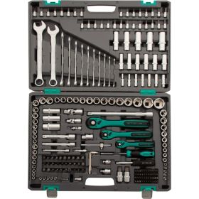Набор инструмента 1/4", 3/8", 1/2", CrV, S2, усиленный кейс, 216шт STELS 14115 (артикул 15568962) – фото 11