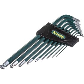 Набор длинных имбусовых ключей INDUSTRIE HEX1.5-10мм 9шт Kraftool 27445-H9 (артикул 15054190) – фото 4
