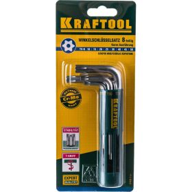 Шестигранные короткие ключи EXPERT 8 предметов Kraftool 27433-1_z01 (артикул 15103675) – фото 2