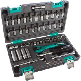 Набор инструмента 1/4", CrV, S2, усиленный кейс, 47шт STELS 14099 (артикул 15568894) – фото 12