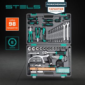 Набор инструментов STELS 98 предметов 14111 (артикул 15382584) – фото 12