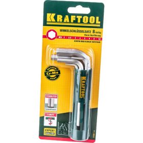 Имбусовые короткие ключи EXPERT 8 предметов Kraftool 27430-1_z01 (артикул 15103674) – фото 6