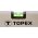 Алюминиевый анодированный уровень Topex 1200 мм 3 глазка 29C305 (артикул 15541602) – фото 3