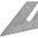 Алюминиевая треугольная линейка DEKO 180/255/185мм DKM180-255-185 (артикул 18963426) – фото 4