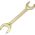 Гаечный рожковый ключ желтый цинк REXANT 24х27 мм 12-5833-2 (артикул 16077037) – фото 1