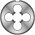 Плашка Bucovice Tools UNC 1.1/4" -7 115CrV3 65x25мм 215114BT (артикул 16526556) – фото 1