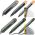 Технический нож DELI home series gray ht4018c сегментированное черное лезвие 18 мм, эксклюзивный дизайн, soft touch 112889 (артикул 26145947) – фото 2