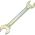 Гаечный рожковый ключ желтый цинк REXANT 14х17 мм 12-5829-2 (артикул 16077086) – фото 1