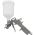 Краскораспылитель с пластмассовым бачком vertextools 0019-01 (артикул 25616775) – фото 4