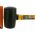 Резиновая черная киянка с фибергласовой ручкой 450г STAYER PROFESSIONAL 2054-65 (артикул 15595629) – фото 2