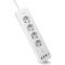 Сетевой фильтр TopOn 4 розетки, 3 USB, Type-C, PD 20W QC3.0, 4000W, 1.8 м Белый TOP-PWS4 (артикул 23102493) – фото 1